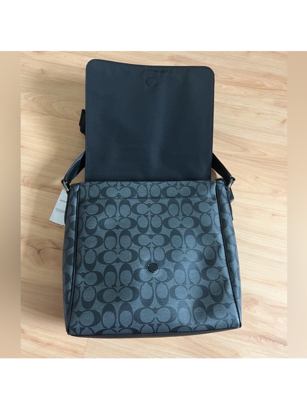 Coach Huston Signature Charcoal Black # 573 - Picture 11 of 13